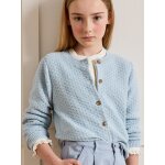 Cardigan fille points fantaisie