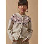 Cardigan jacquard fille