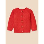 Cardigan maille ajour�e b�b� - coton biologique