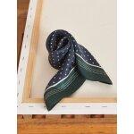Carr bandana pois femme en soie