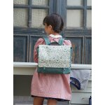 Cartable maternelle tissu liberty