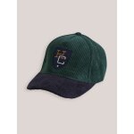 Casquette bicolore en velours garon