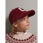 Casquette fille lettrage en tissu liberty