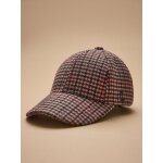 Casquette lainage pied - de - poule femme