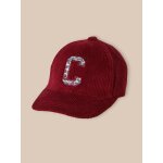 Casquette en velours et tissu liberty fille