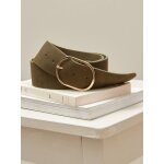Ceinture large cuir sud femme