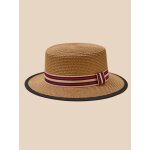 Chapeau de paille canotier femme