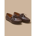 Chaussures bateau cuir femme