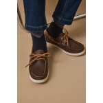 Chaussures bateau en cuir gar�on