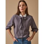 Chemise carreaux femme col lavalli�re
