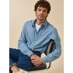 Chemise chambray homme coupe contemporaine
