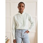 Chemise col froufrou raye