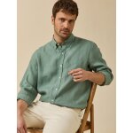 Chemise en lin homme coupe contemporaine