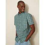 Chemise manches courtes regular fit homme carreaux