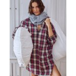 Chemise de nuit liquette flanelle carreaux femme