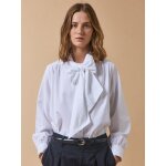 Chemise oxford col lavallire femme coton biologique