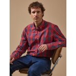 Chemise popeline carreaux homme - coupe contemporaine