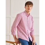 Chemise popeline ray�e regular fit homme