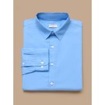 Chemise popeline unie homme - coupe contemporaine