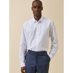 Chemise popeline unie homme coupe contemporaine