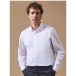 Chemise popeline unie homme coupe contemporaine