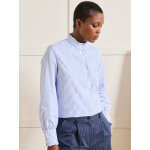 Chemise raye col volant femme - limited collection