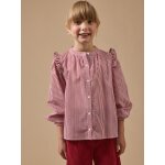 Chemise ray�e volant�e fille