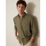 Chemise regular fit lin uni homme