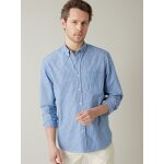 Chemise regular fit ray� - coton bio et fibres recycl�es