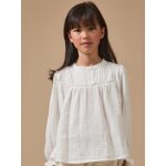 Chemise trousseau fille gaze de coton