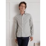 Chemise twill ray� homme regular fit