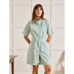 Combishort col volant coton ray femme