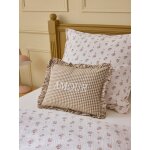 Coussin  amour  imprim vichy