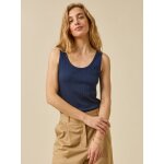 D�bardeur maille c�tel�e femme coton biologique