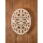 Dessous de plat oval en fonte
