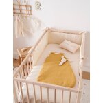 Drap - housse bb gaze de coton biologique  baby gaufre
