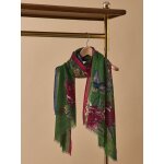 charpe imprime en laine femme