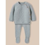 Ensemble naissance - coton biologique et laine