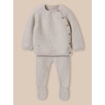 Ensemble naissance - coton biologique et laine