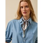 Foulard soie femme imprim� fleurs pop