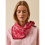 Foulard soie femme motif paisley