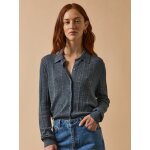 Gilet col chemise ajour femme