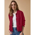 Gilet col chemise maille milano femme