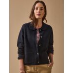 Gilet col chemise maille milano femme