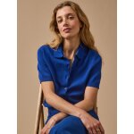 Gilet col polo femme coton biologique