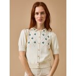 Gilet femme brod� - cyrillus x emile & ida