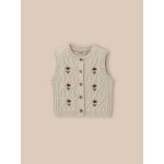 Gilet sans manches brod fille laine rws
