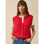 Gilet sans manches femme avec laine, alpaga et mohair