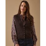 Gilet sans manches femme laine et mohair
