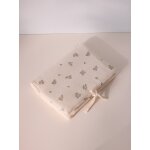 Housse pour carnet de sant� en gaze hirondelles